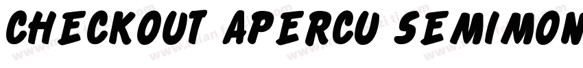 Checkout Apercu SemiMono Medium字体转换